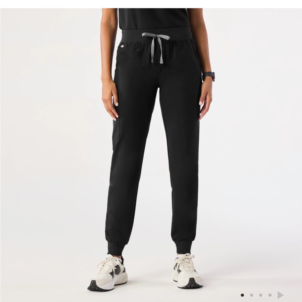 Figs Black Track Pants